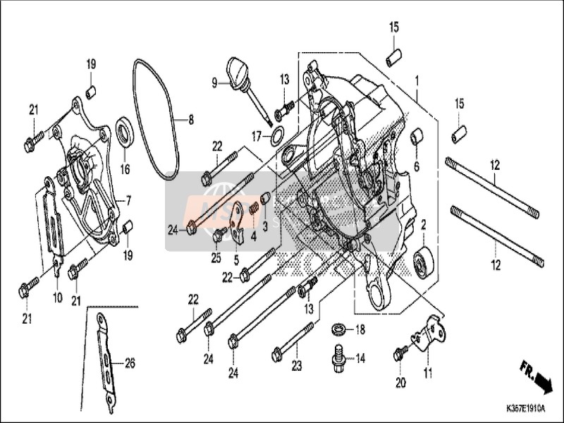 32961K29910, Clamper, A.C. Generator C, Honda, 1